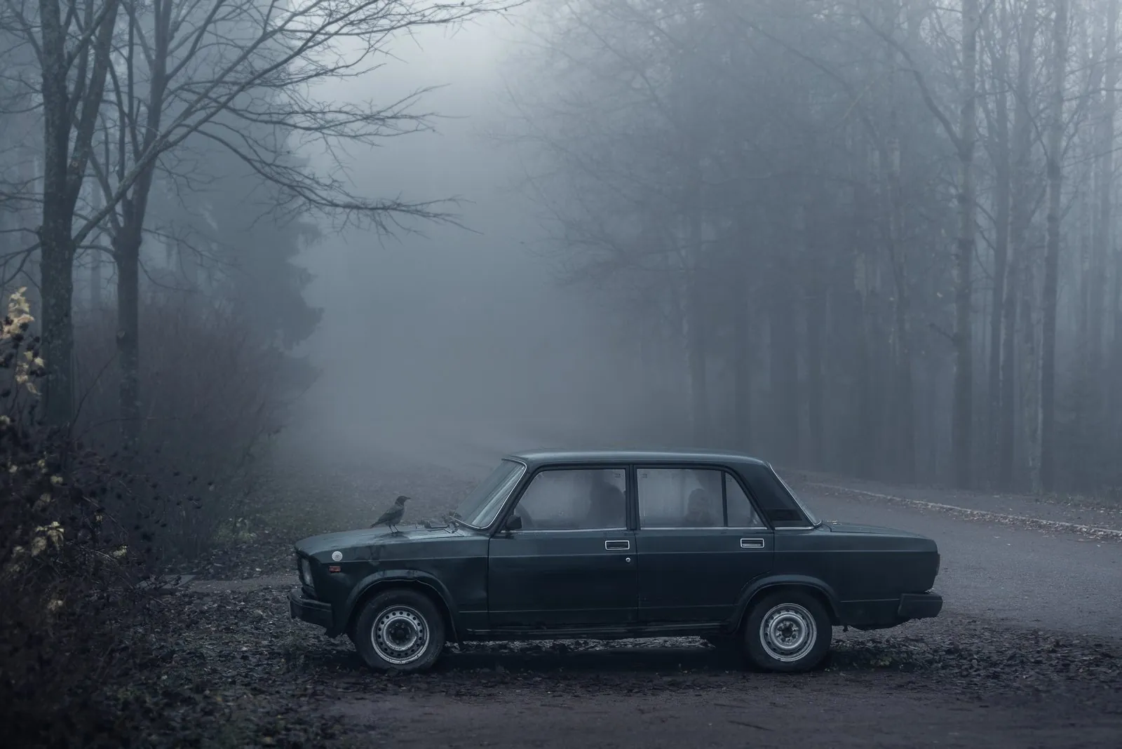 Dark Times II, a dreamlike composite landscape from the Dream collection by Mikko Lagerstedt.