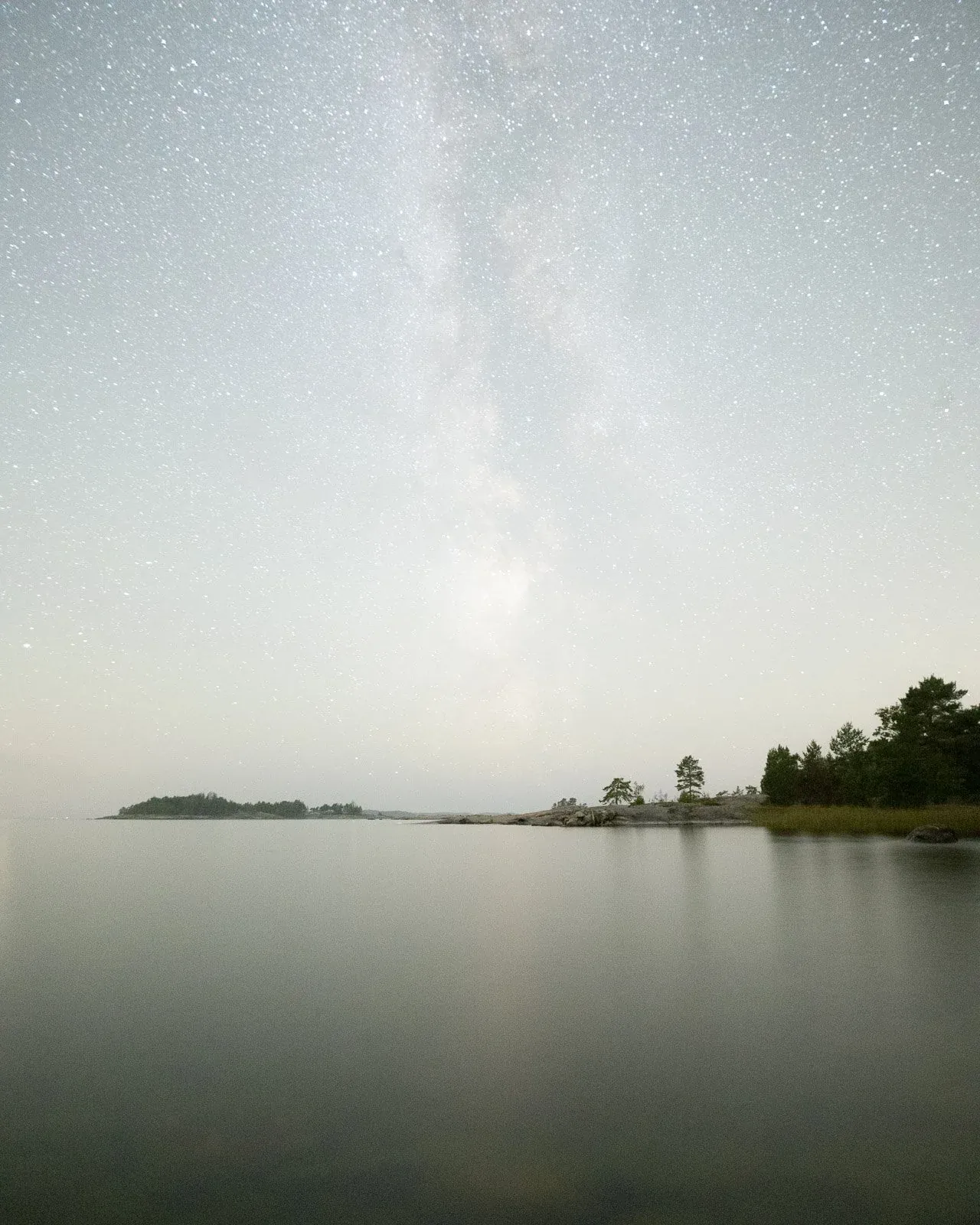 Night landscape before EPIC edit