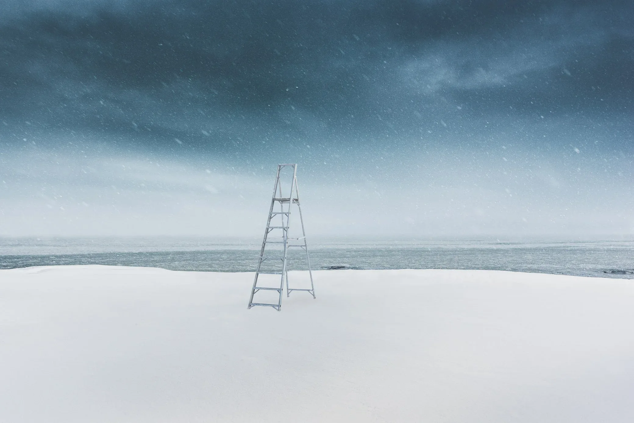 Suomi-Tikas product photographed in winter conditions