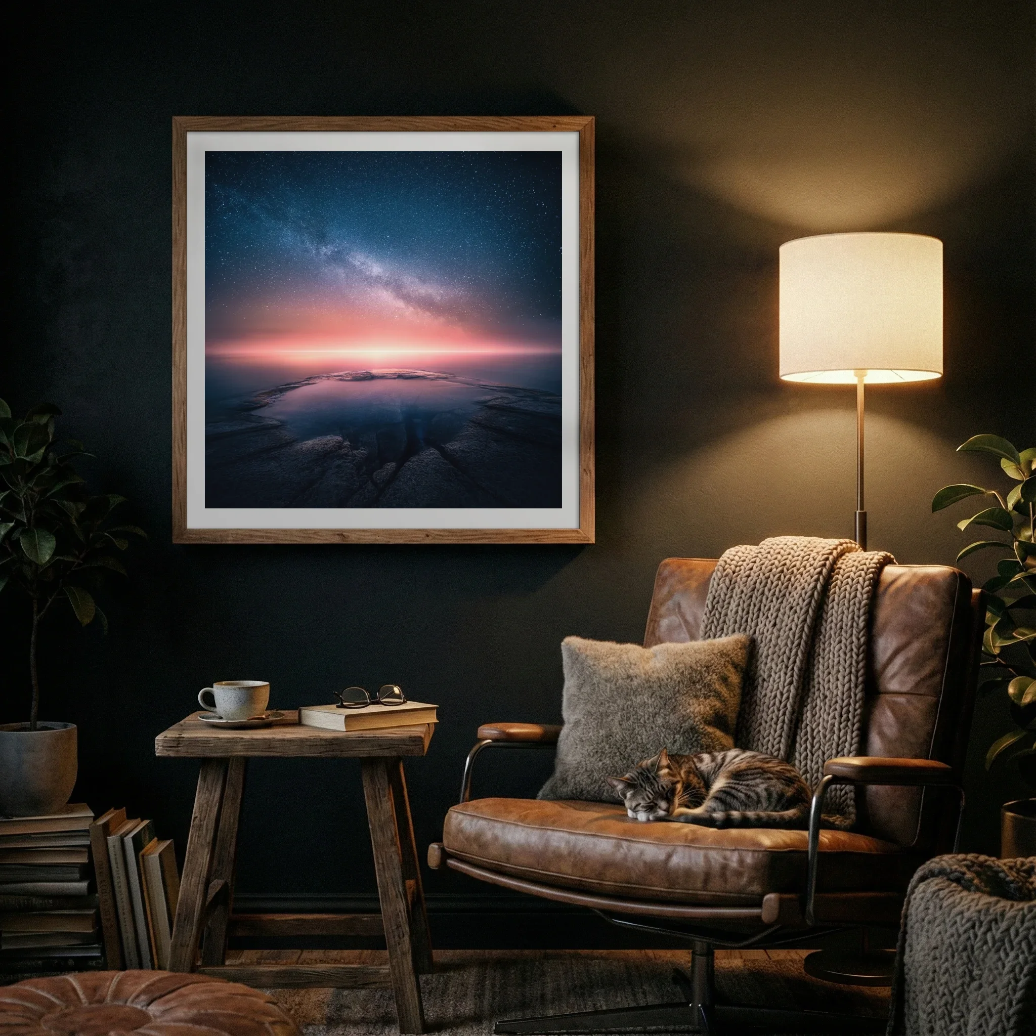 When Two Worlds Collide shown as a framed fine art print